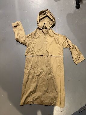 Zara Khaki Hooded Trench Coat